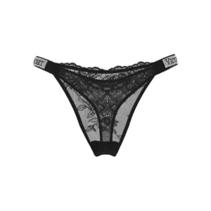 Calcinha Victoria's Secret Strass Preto XS