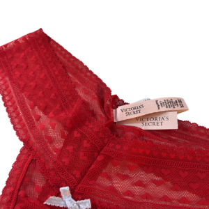Alternative view of Calcinha Tanga em Renda Cinza Escura XS – Victoria’s Secret