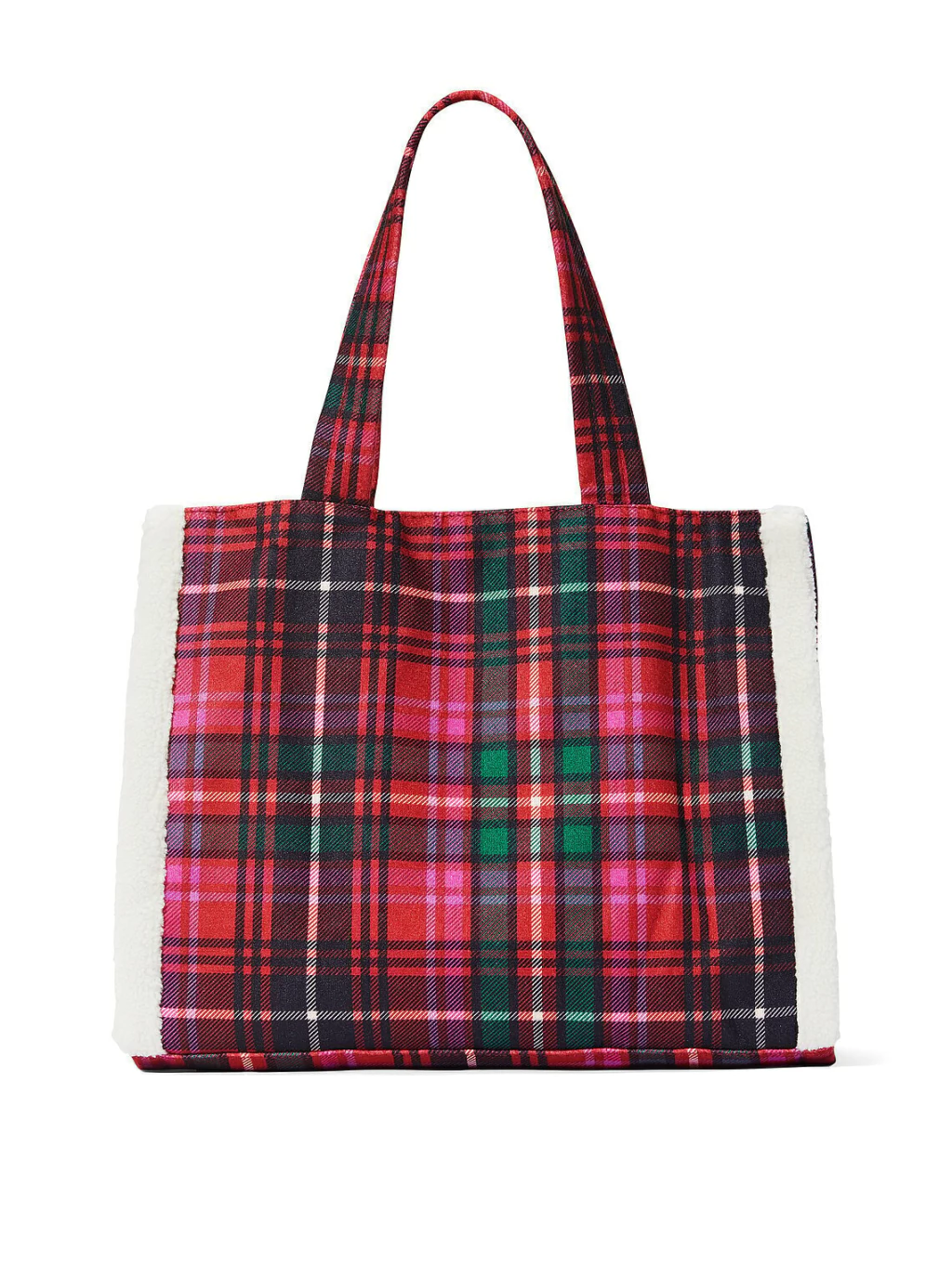 Bolsa Tote Xadrez Victoria’s Secret com Logo em Pelúcia - Imagem 2